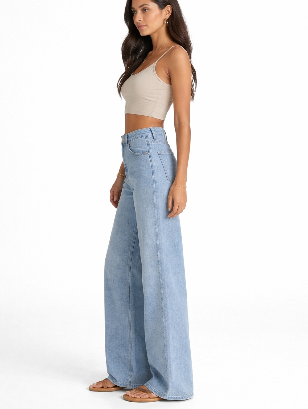 Z Supply Mia Loose Wide Leg Denim Jeans - NWT - Picture 3 of 6
